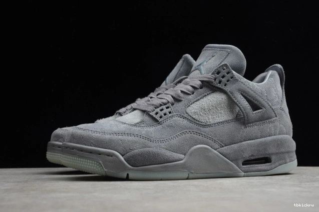 Rep TBkick Grey x Jordan KAWS Cool 930155-003 Air 4 0705